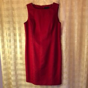 Laura Scott Red Midi Dress